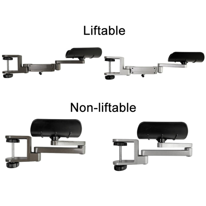 Lisslune | Aluminium alloy computer desk wrist support armrest, Color: Height adjustable gray
