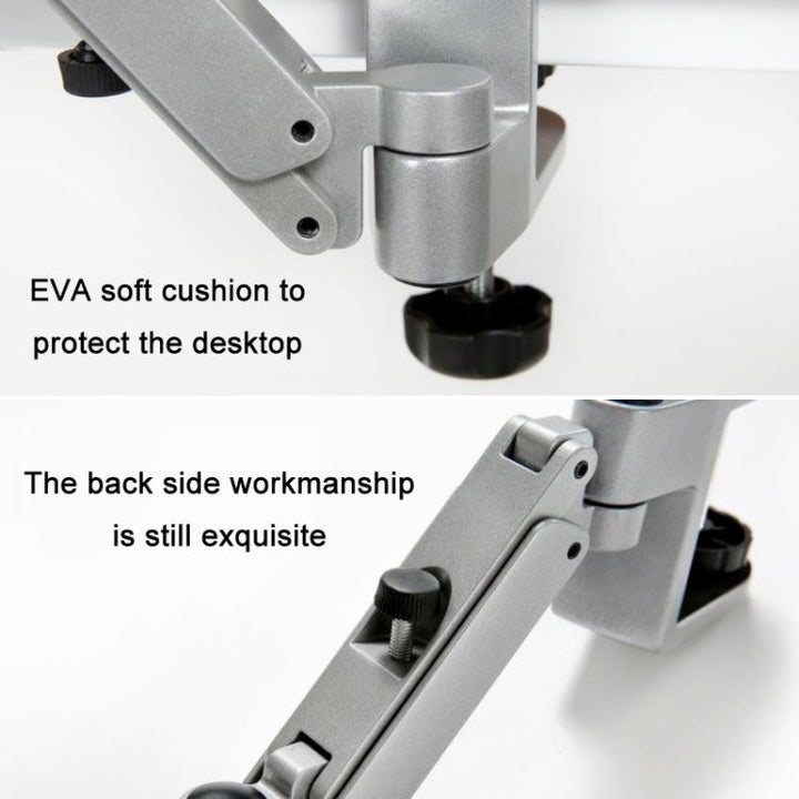 Lisslune | Aluminium alloy computer desk wrist support armrest, Color: Height adjustable gray