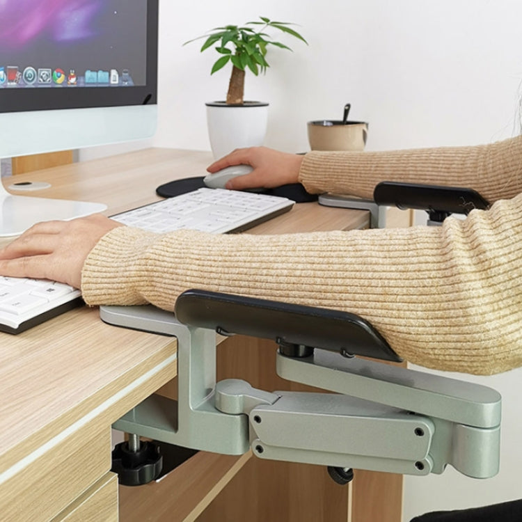Lisslune | Aluminium alloy computer desk wrist support armrest, Color: Height adjustable gray