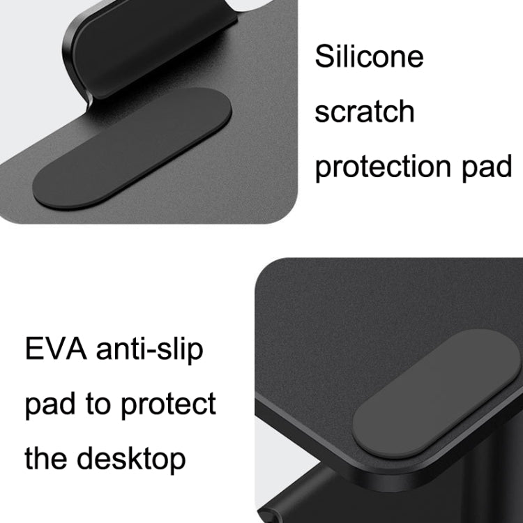 Lisslune | SSKY P20 Portable Aluminum Alloy Lift and Lever Laptop Stand (Black)