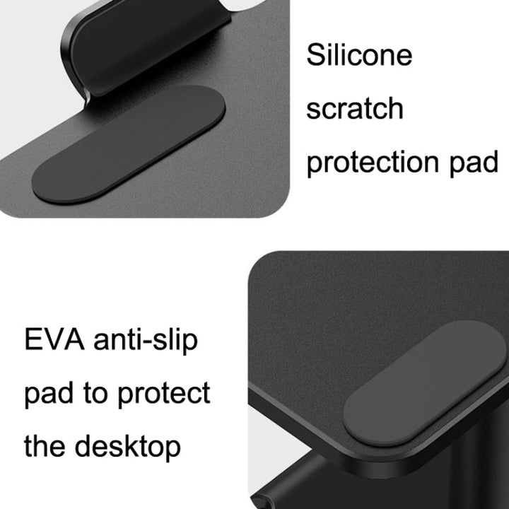 Lisslune | SSKY P20 Portable Aluminum Alloy Lift and Lever Laptop Stand (Black)