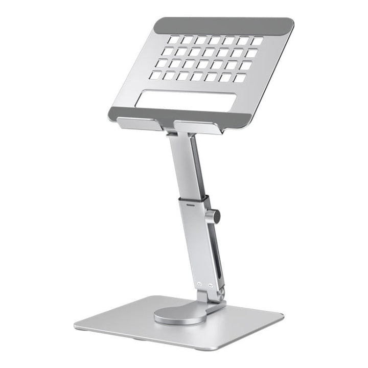 Lisslune | JUNDNE H06 Desktop Folding Phone Holder Portable Telescope Rotating Tablet Stand (Silver)