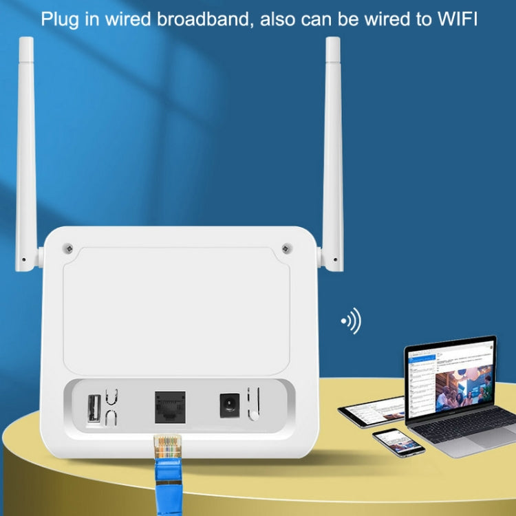 Lisslune | VR312 4G LTE Router 4G CPE FDD/TDD Card Mobile Router MOD Malay Version EU Plug (White)