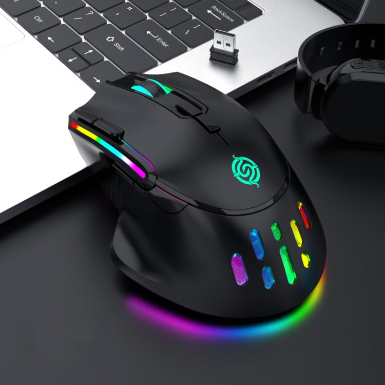 Lisslune | K-Snake BM520 9-Button 3200DPI 2.4G RGB Wireless Dual-Mode Gaming Mouse (Black)