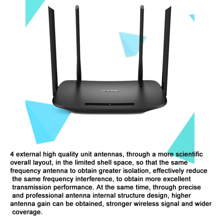 Lisslune | TP-LINK TL-WDR5620 AC1200 5G/2.4G Dual-Band Gigabit Wireless Router, CN Plug with 1m Network Cable