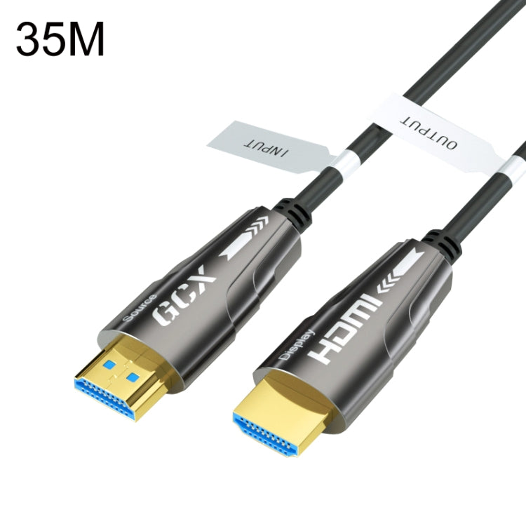 Lisslune | HDMI 2.0 Male To HDMI 2.0 Male 4K HD Active Optical Cable, Cable Length: 35m