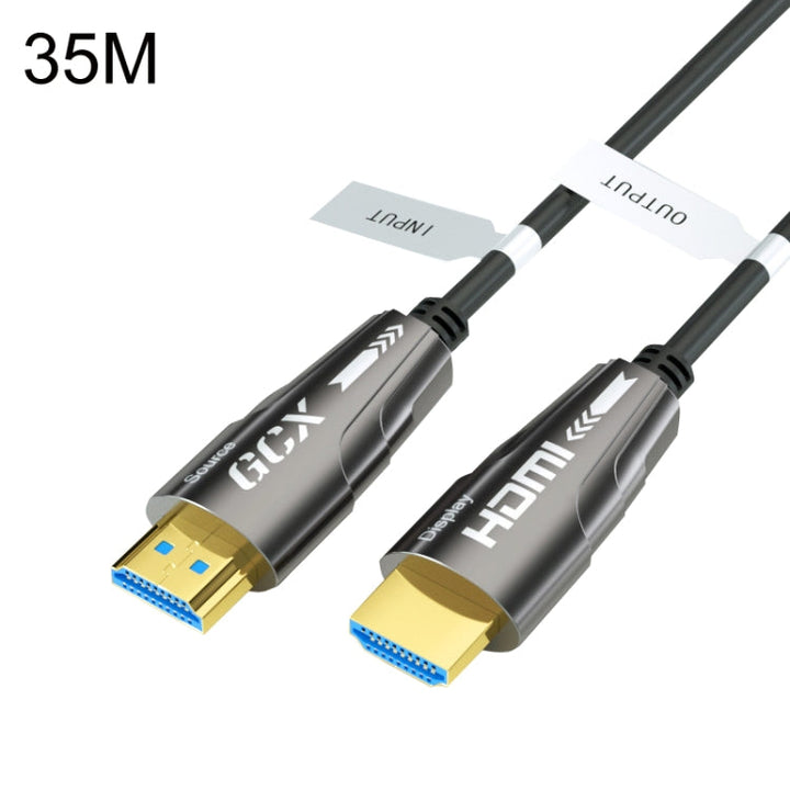 Lisslune | HDMI 2.0 Male To HDMI 2.0 Male 4K HD Active Optical Cable, Cable Length: 35m