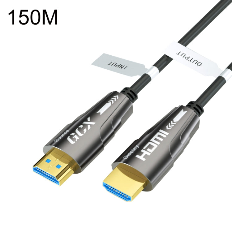 Lisslune | HDMI 2.0 plug to HDMI 2.0 plug 4K HD active optical cable, Cable length: 150m