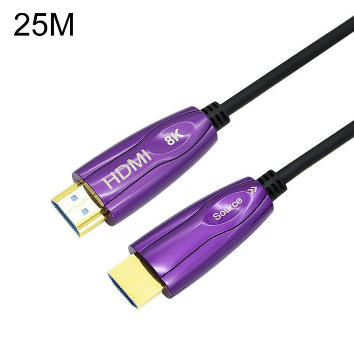 Lisslune | HDMI 2.1 8K 60HZ HD Active Optical Cable Computer Screen Conversion Cable, Cable Length: 25m