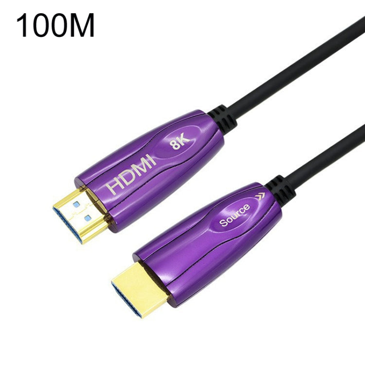 Lisslune | HDMI 2.1 8K 60HZ HD Active Optical Cable Computer Monitor Conversion Line, Cable Length: 100m