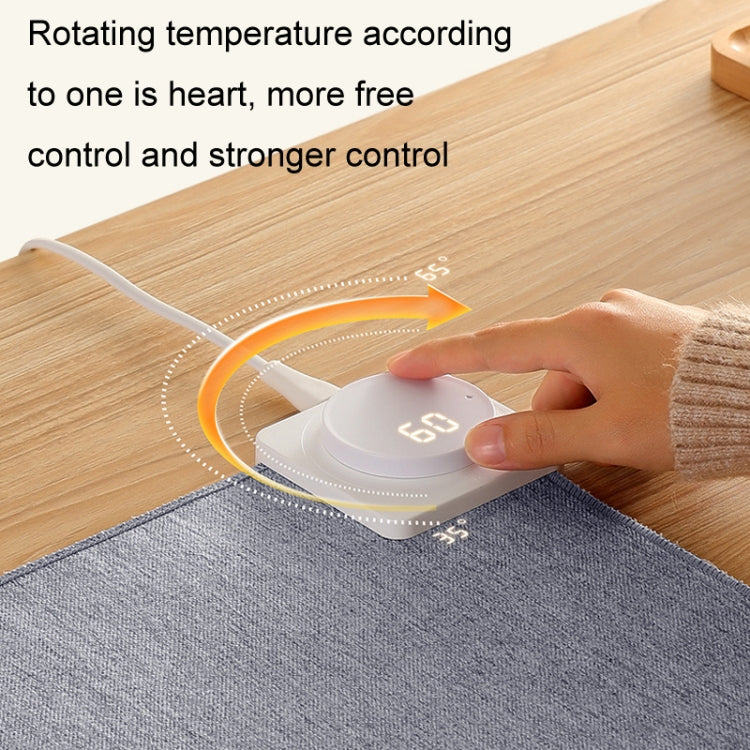Lisslune | Joyroom JR-CY335 220V Smart Office Desktop Heating Thermostatic Mouse Pad, US Plug, Size: 60x36cm (Dark Gray)