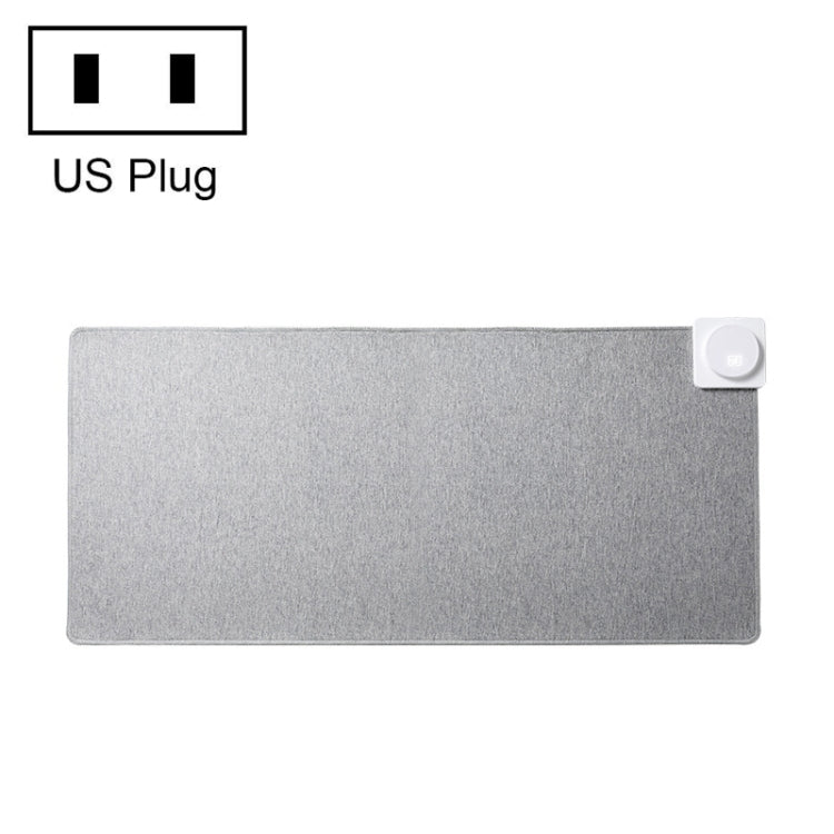 Lisslune | Joyroom JR-CY335 220V Smart Office Desktop Heating Thermostat Mouse Pad, US Plug, Size: 80x32cm (Light Gray)