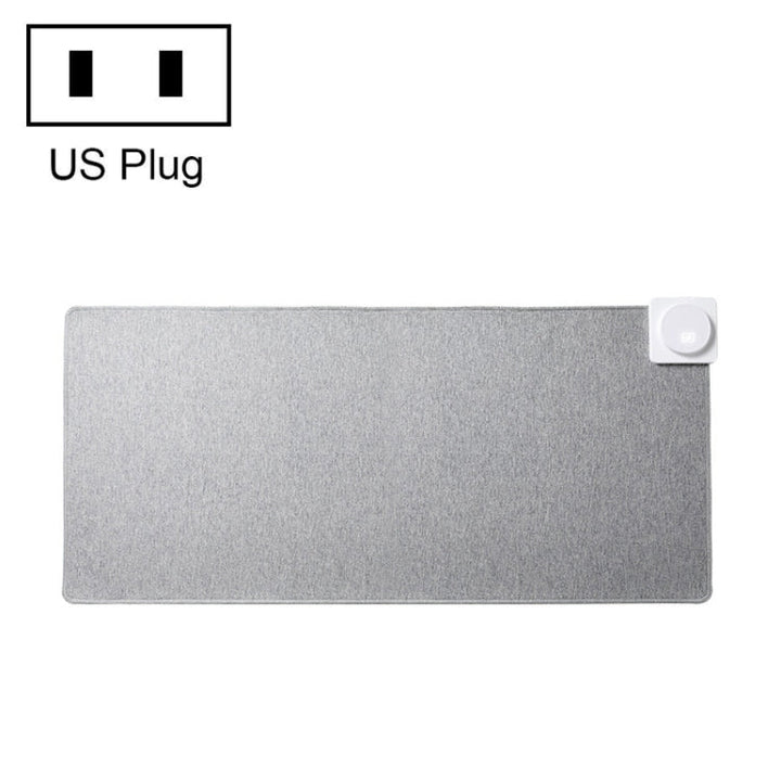 Lisslune | Joyroom JR-CY335 220V Smart Office Desktop Heating Thermostat Mouse Pad, US Plug, Size: 80x32cm (Light Gray)