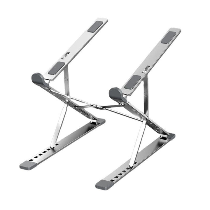 Lisslune | N8 Double Layer Foldable Aluminum Alloy Laptop Heat Dissipation Stand, Color: Silver