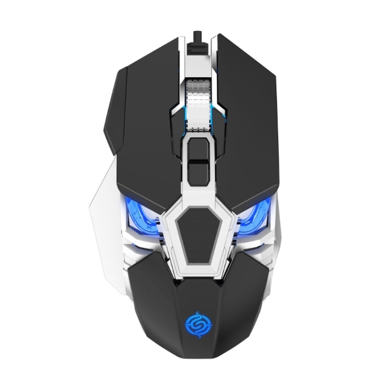 Lisslune | K-Snake Q18 9 Keys 6400DPI Illuminated Machine Wired Gaming Mouse, Cable Length: 1.5m (Black)