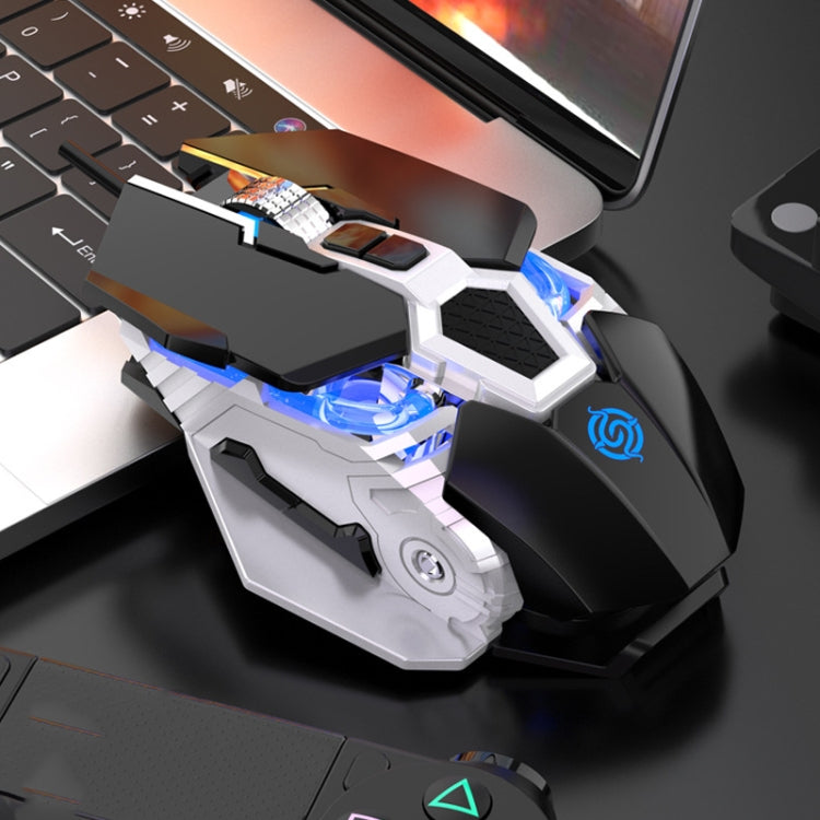 Lisslune | K-Snake Q18 9 Keys 6400DPI Illuminated Machine Wired Gaming Mouse, Cable Length: 1.5m (Black)