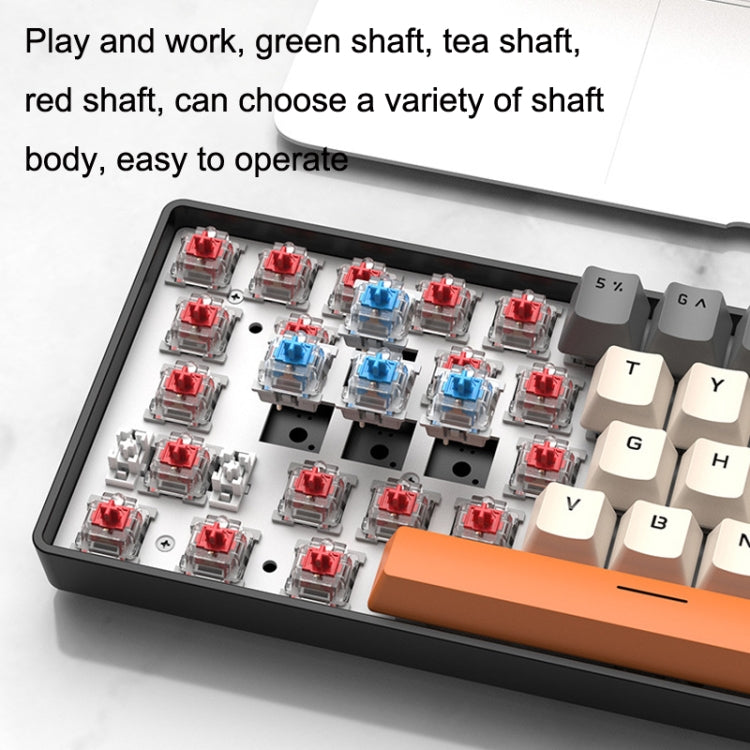 Lisslune | ZIYOU LANG T8 68 Keys RGB Gaming Mechanical Keyboard, Cable Length: 1.5m, Style: Micro Light Version Green Shaft