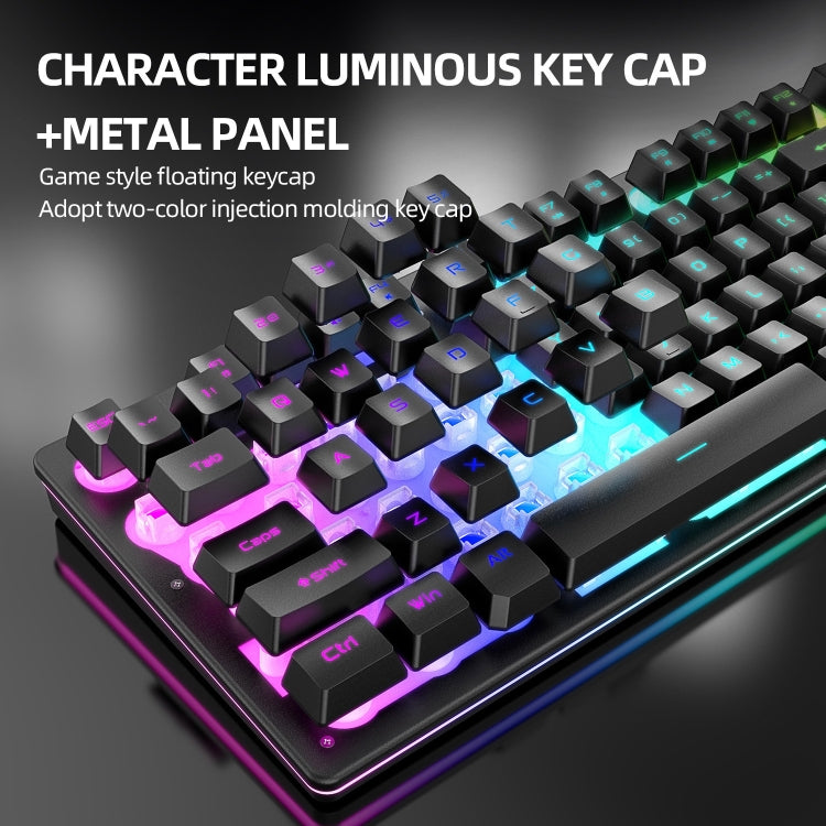Lisslune | Attack Shark T3RGB RGB Illuminated Wireless Keyboard and Mouse Set (Black)