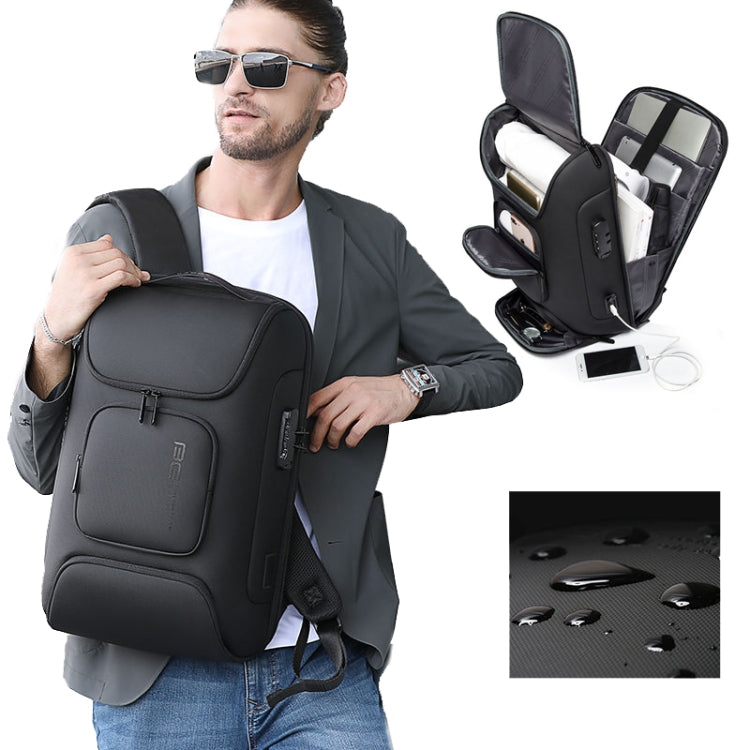 Lisslune | BANGE BG-7216plus Theft Protection Waterproof Travel Men's Backpack 15.6 Inch Laptop Bag (Black)