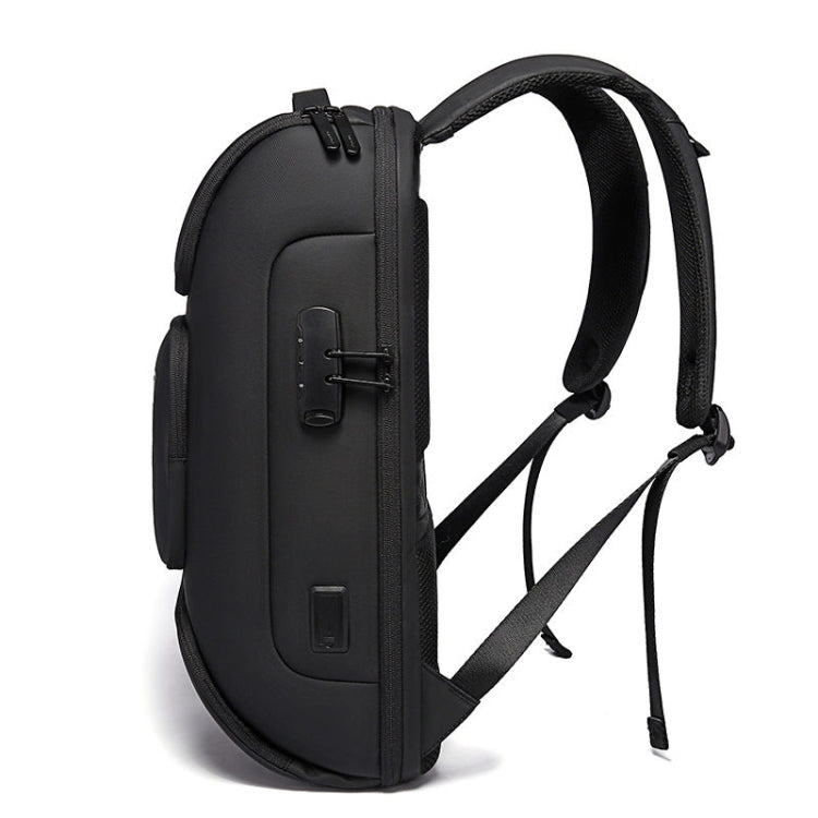 Lisslune | BANGE BG-7216plus Theft Protection Waterproof Travel Men's Backpack 15.6 Inch Laptop Bag (Black)