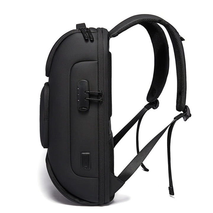 Lisslune | BANGE BG-7216plus Theft Protection Waterproof Travel Men's Backpack 15.6 Inch Laptop Bag (Black)