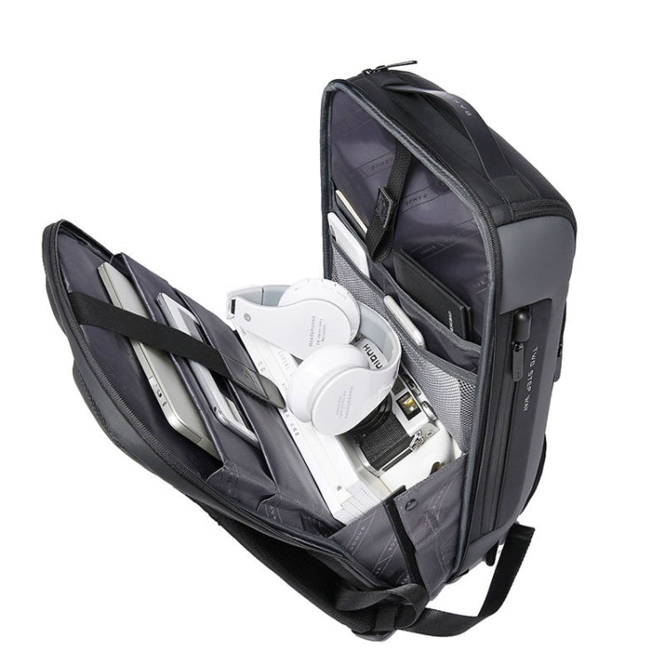 Lisslune | BANGE BG-7216plus Theft Protection Waterproof Travel Men's Backpack 15.6 Inch Laptop Bag (Black)