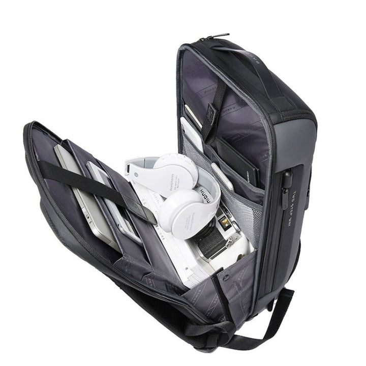 Lisslune | BANGE BG-7216plus Theft Protection Waterproof Travel Men's Backpack 15.6 Inch Laptop Bag (Black)