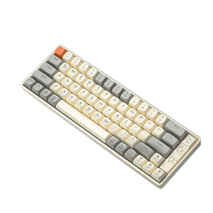 Lisslune | LANGTU GK65 65 Keys Wireless / Bluetooth / Wired Three Model Gaming Mechanical Keyboard, Cable Length: 1.5m (Milk White)