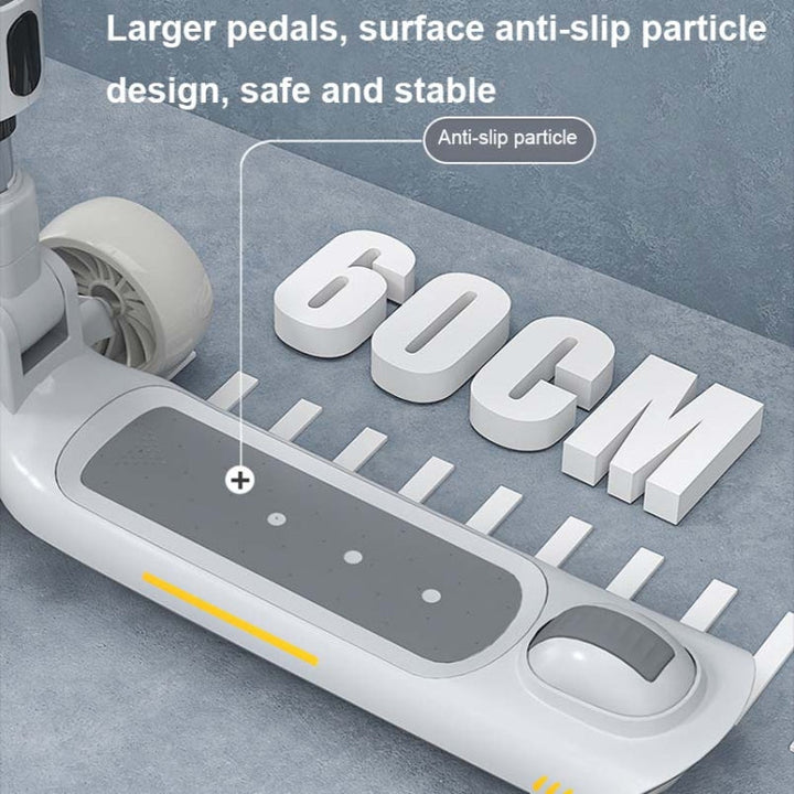 Lisslune | MIJIAQI 01 3 In 1 Multifunctional Foldable Kids Scooter with Music and Lights, Specification: White Seat