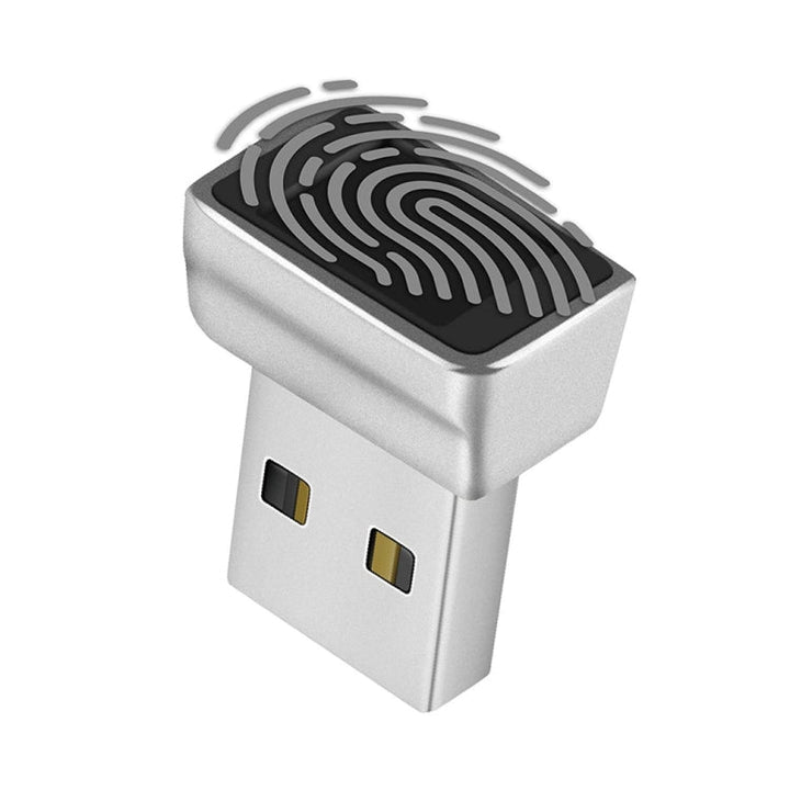 Lisslune | TRU7 USB-Fingerprint reader module for Windows 8 / 10 / 11 Hello (Silver Gray)