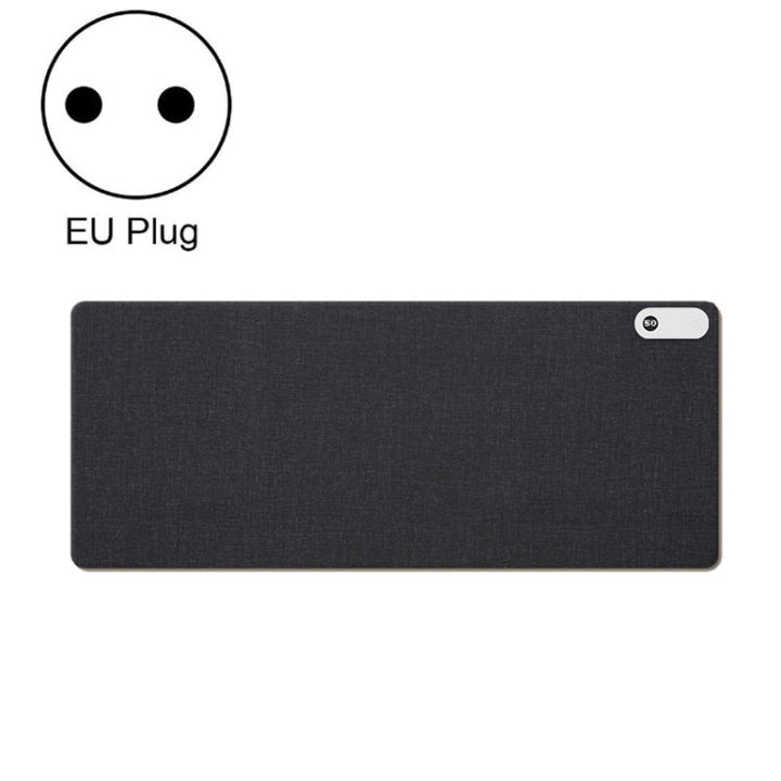 Lisslune | 150W  80x33cm Heated Mouse Pad Digital Display Adjustable Hand Warmer Desk Pad 220V EU Plug Black