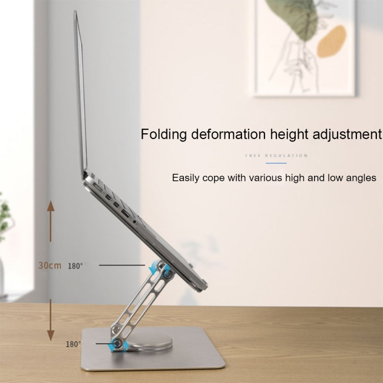 Lisslune | Multifunctional Desktop Foldable Rotating Laptop Cooling Stand, Specification: SP-086 (Silver)