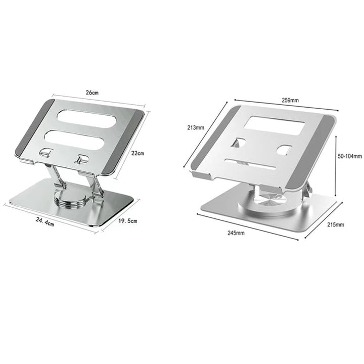 Lisslune | Multifunctional Desktop Foldable Rotatable Laptop Cooling Stand, Spec: SP-086 (Gray)