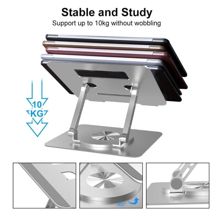 Lisslune | Multifunctional Desktop Foldable Rotatable Laptop Cooler Stand, Specification: SP-88 (Gray)