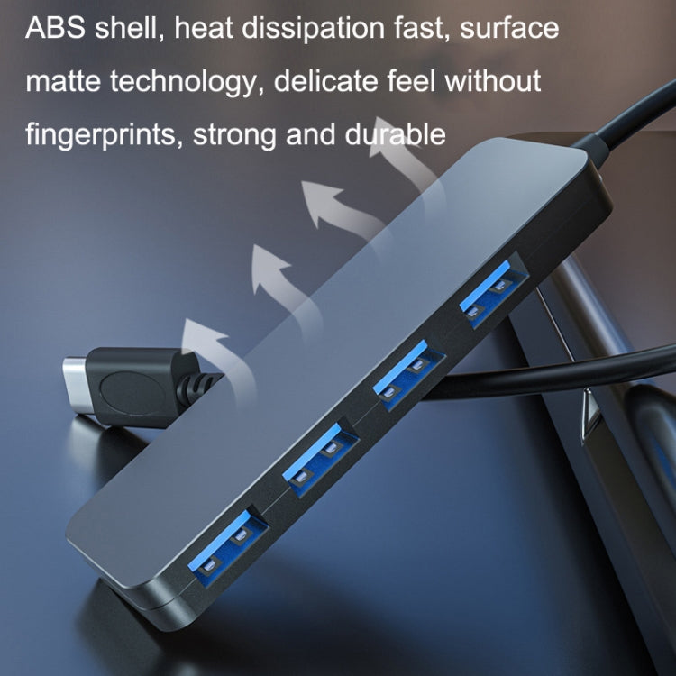 Lisslune | AC3-L43 Type-c/USB-c USB2.0 120cm 4 Ports expansion dock notebook high-speed HUB