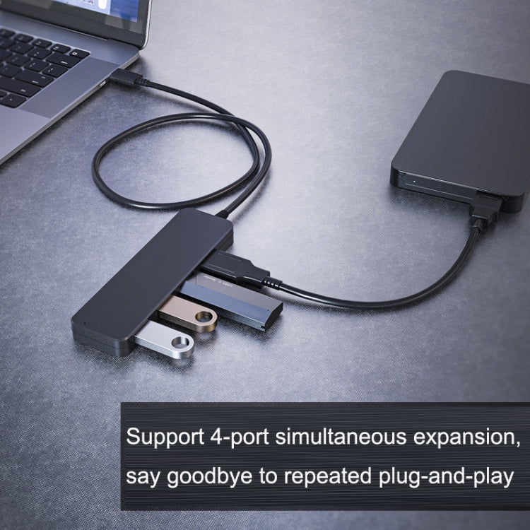 Lisslune | AC3-L43 Type-c/USB-c USB2.0 120cm 4 Ports expansion dock notebook high-speed HUB