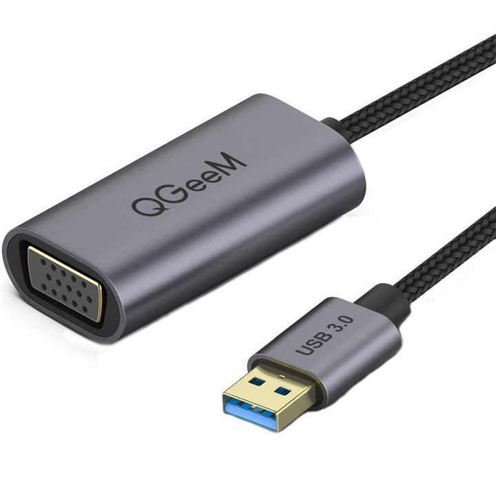 Lisslune | QGeeM QG-UA07-A USB 3.0 to VGA High Speed Multi-Display Video Converter (Silver Gray)