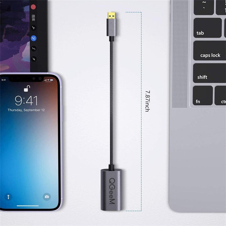 Lisslune | QGeeM QG-UA07-A USB 3.0 to VGA High Speed Multi-Display Video Converter (Silver Gray)