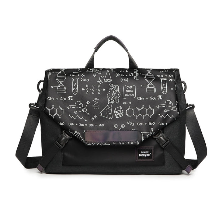 Lisslune | LUCKYBAT Laptop Bag Airbag Anti-Drift Shoulder Bag, Size: S 13.3-16 inches (Black Equation)