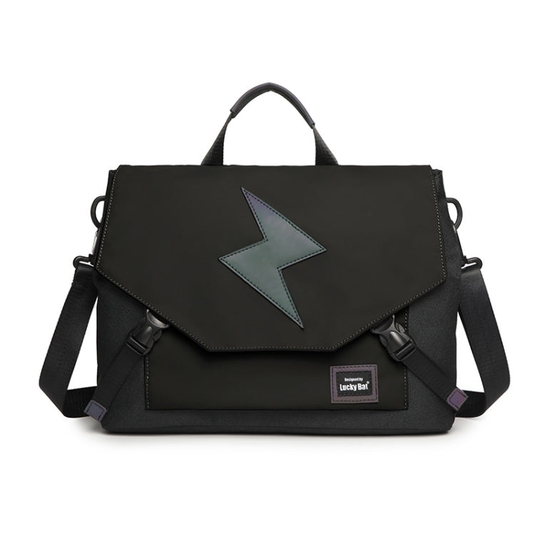 Lisslune | LUCKYBAT Laptop Bag Airbag Anti-Fall Shoulder Bag, Size: S 13.3-16 Inches (Black Lightning)