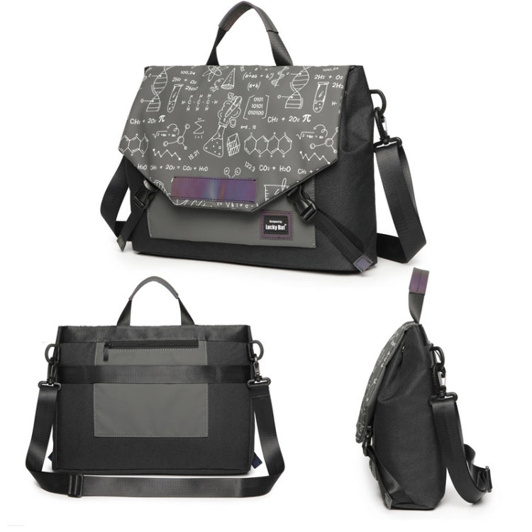 Lisslune | LUCKYBAT Laptop Bag Airbag Anti-Fall Shoulder Bag, Size: S 13.3-16 Inch (Turmeric White)