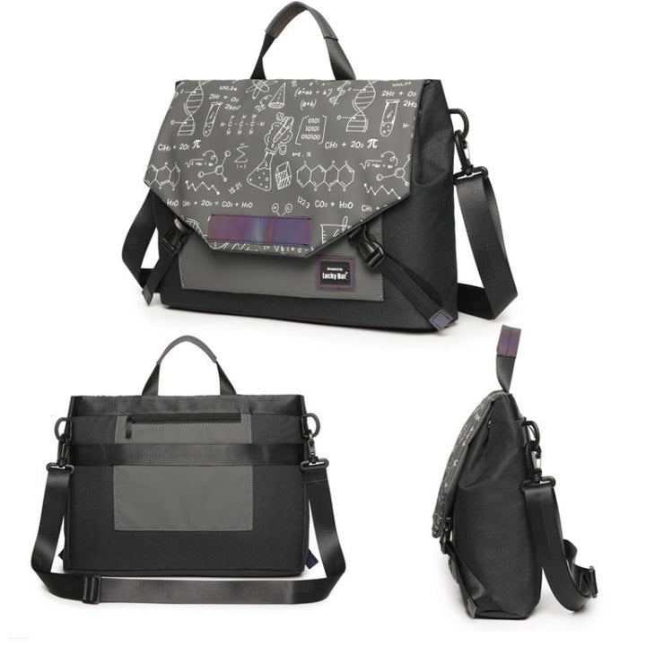 Lisslune | LUCKYBAT Laptop Bag Airbag Anti-Fall Shoulder Bag, Size: S 13.3-16 Inch (Turmeric White)