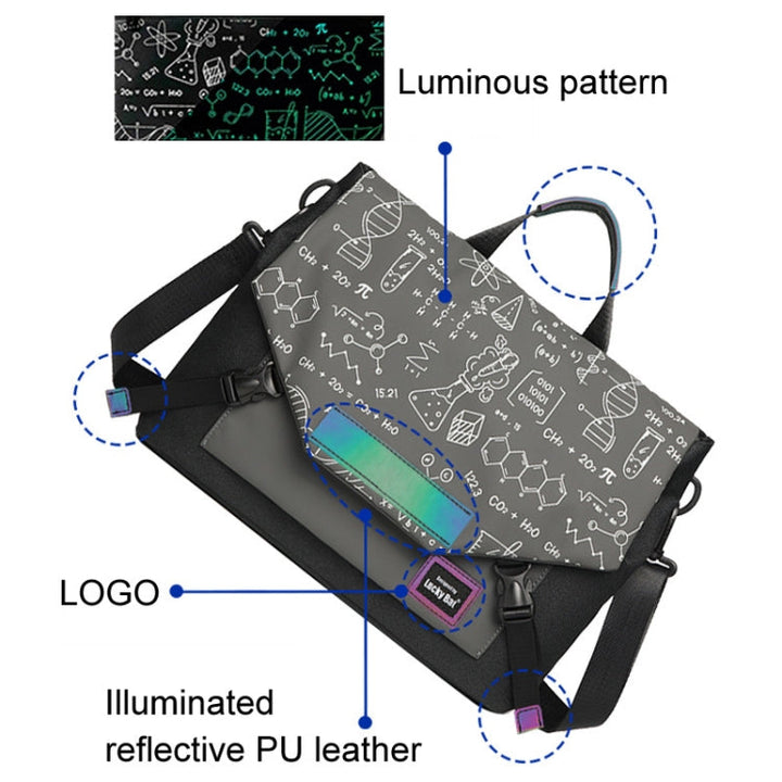 Lisslune | LUCKYBAT Laptop Bag Airbag Anti-Fall Shoulder Bag, Size: S 13.3-16 Inch (Turmeric White)