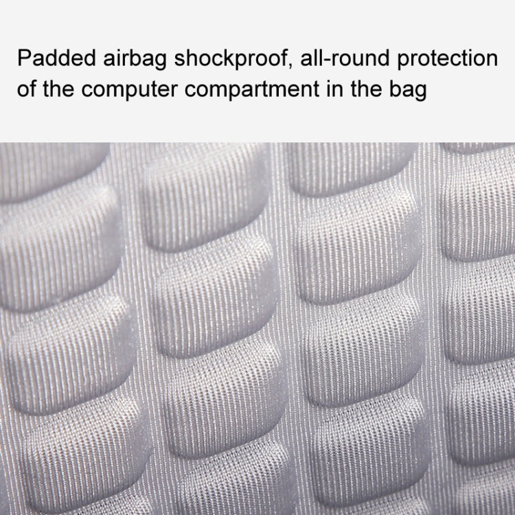 Lisslune | LUCKYBAT Laptop Bag Airbag Anti-Fall Shoulder Bag, Size: S 13.3-16 Inch (Turmeric White)