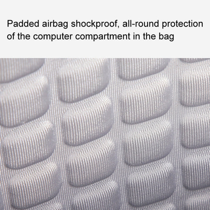 Lisslune | LUCKYBAT Laptop Bag Airbag Anti-Fall Shoulder Bag, Size: S 13.3-16 Inch (Turmeric White)