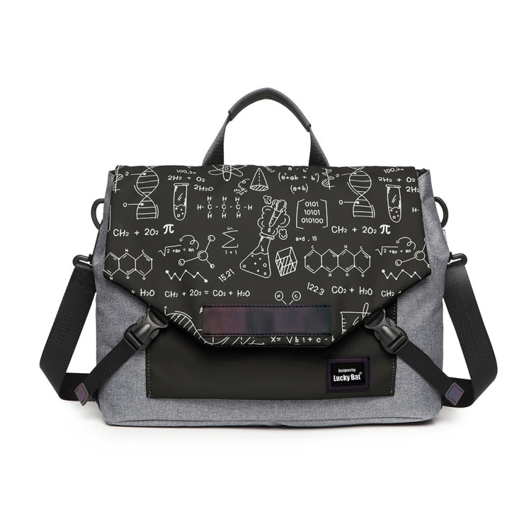 Lisslune | LUCKYBAT Laptop Bag Airbag Anti-Drop Shoulder Bag, Size: L 16 Inch (Gray Black Equation)