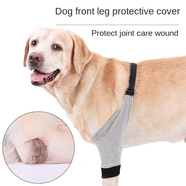 Hair protection pad Stunning dog elbow support foreleg support, size: L (Gray Black)