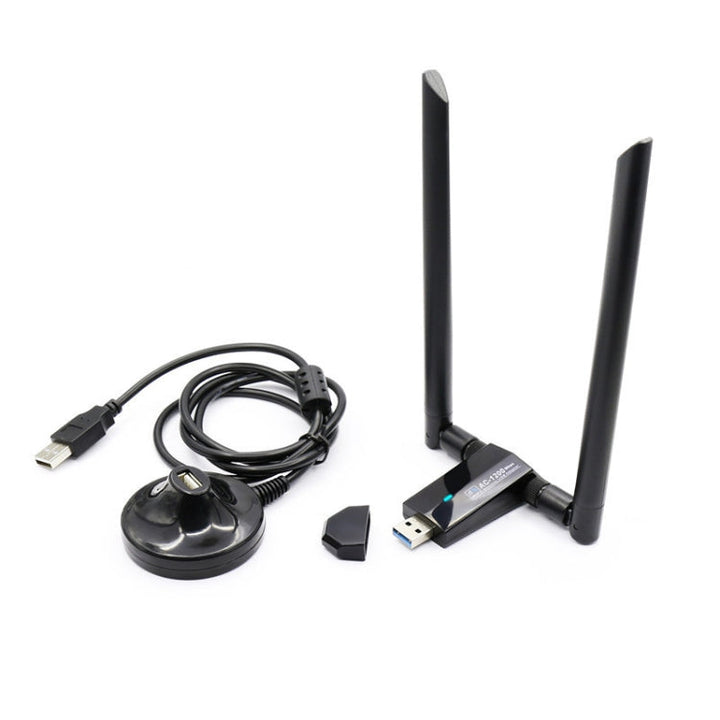Lisslune | 1200m Wireless Network Card 802.11AC USB3.0 Dual Frequency 2.4G/5.8G WiFi Receiver