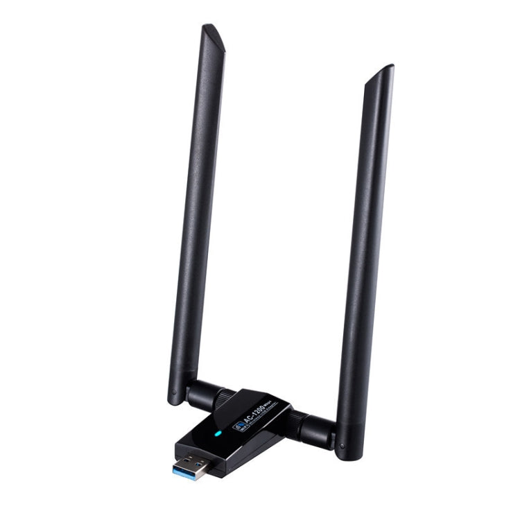 Lisslune | 1200m Wireless Network Card 802.11AC USB3.0 Dual Frequency 2.4G/5.8G WiFi Receiver