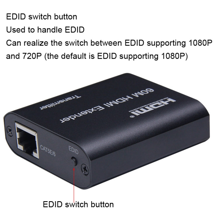 Lisslune | BW-HE60U HDMI Extender 60m RJ45 to HDMI Network Cable Transmission